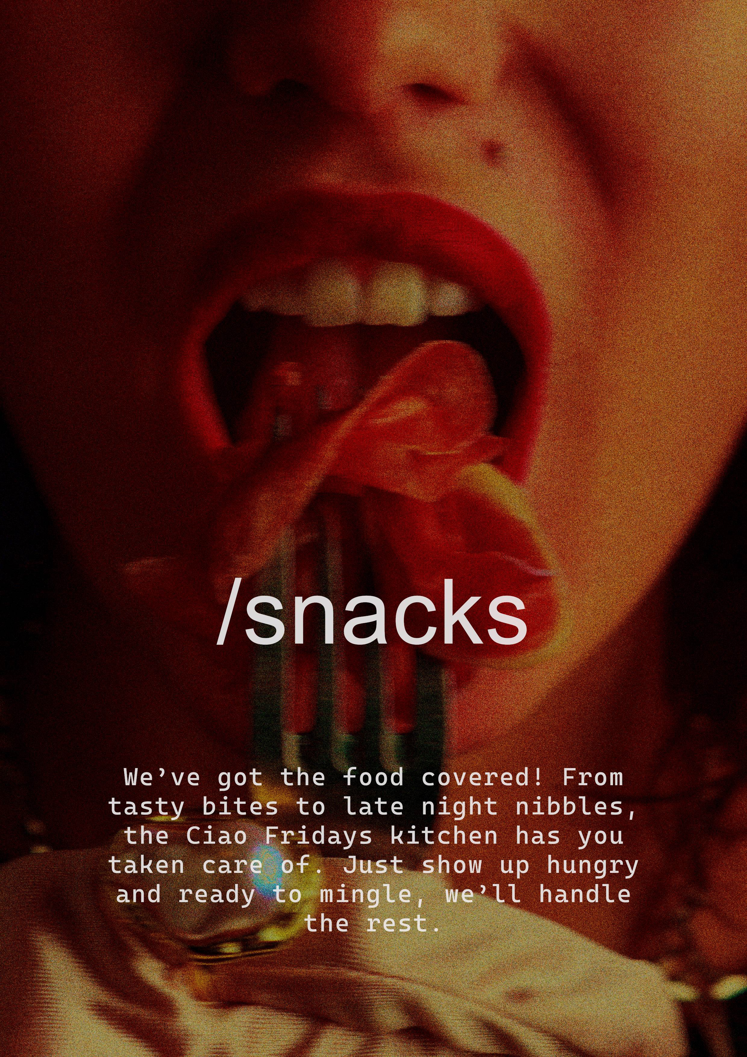 Snacks Rule Poster